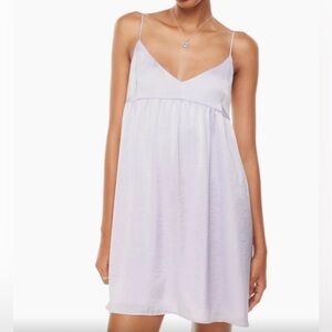 Aritzia Wilfred Lavender Silk Dress